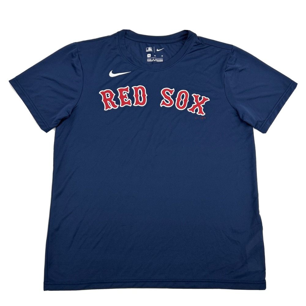 Boston Red Sox Shirt Men's M Blue Nike Short Sleeve Crew Neck MLB